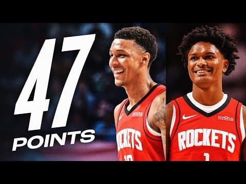Amen Thompson (21 PTS) & Jabari Smith Jr. (26 PTS) Were Cooking! | October 14, 2025