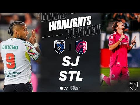 San Jose Earthquakes vs. St. Louis CITY SC | Full Match Highlights