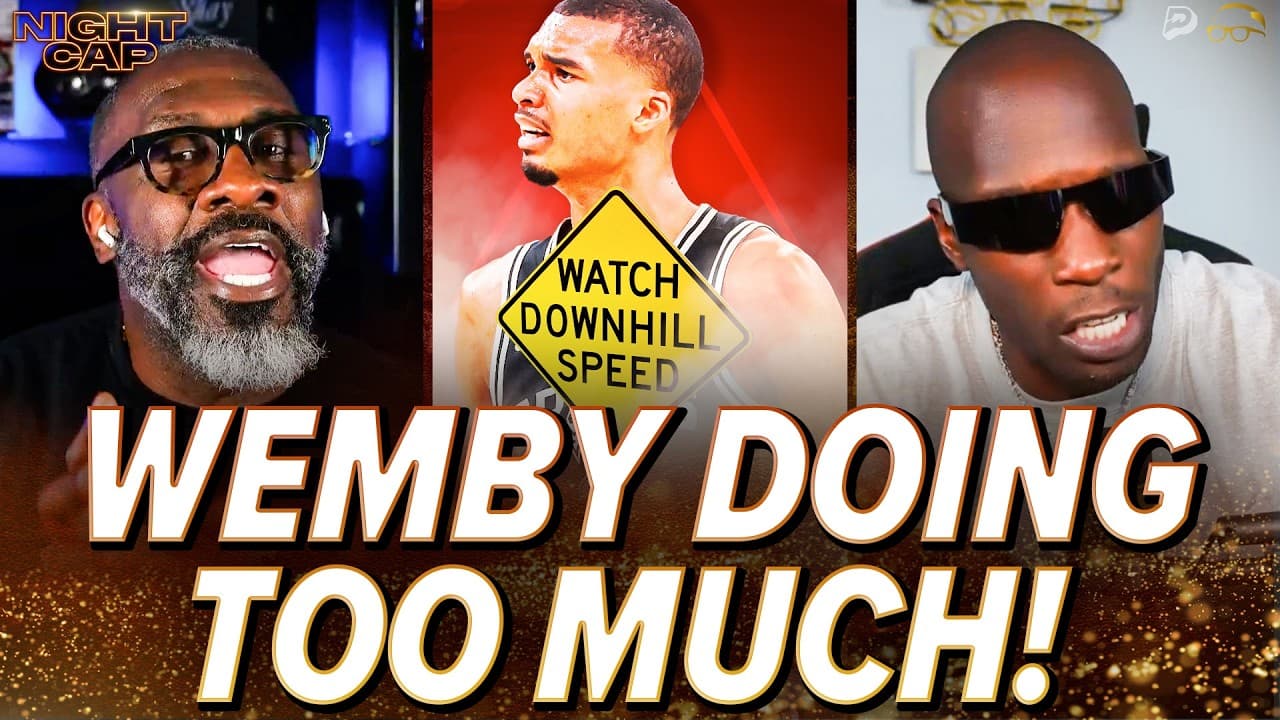 Shannon Sharpe FRUSTRATED with Wemby RUNNING out of GAS 2 minutes in the NBA Finals! | Nightcap