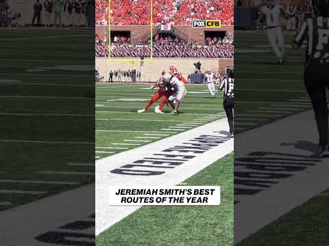 Jeremiah Smith's route running is ELITE 😮‍💨 #ohiostate #football #jeremiahsmith
