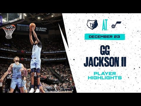 GG Jackson Highlights vs. Utah Jazz