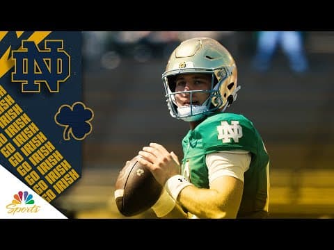 Highlights: C.J. Carr showed poise as a freshman for the Irish in 2025 | Notre Dame on NBC Sports