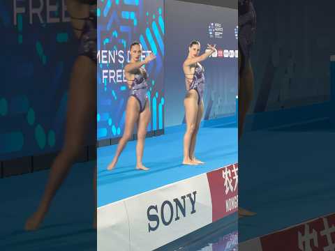 Absolutely stunning performance 👯‍♀️ #artisticswimming #spain #duet #art #worldaquatics #worldcup