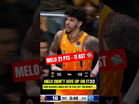 LaMelo recovered after NASTY BLOCK😭