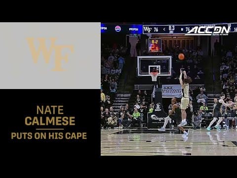 Wake Forest's Nate Calmese Puts On His Cape