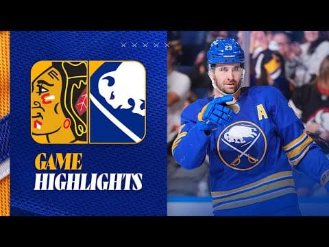 9-3 WIN FOR BUFFALO SABRES | Sabres Defeat Chicago Blackhawks At Home | Game Highlights