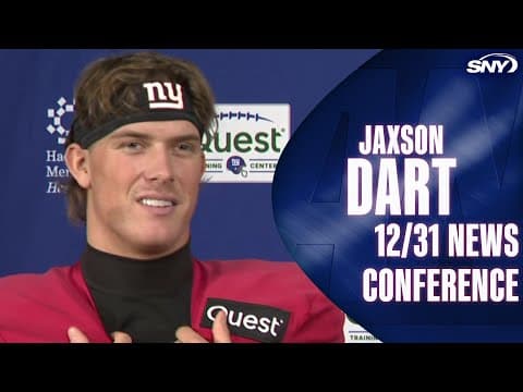 Giants QB Jaxson Dart sees bright Big Blue future with Malik Nabers