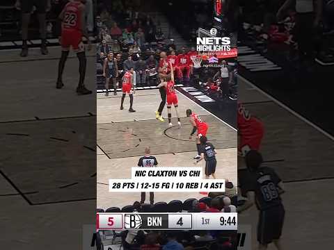 Career night for Nic Claxton #nba #brooklynnets #highlights