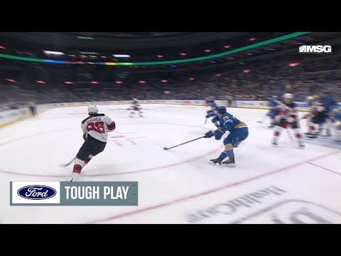 Dougie Hamilton scores a powerplay goal against the St. Louis Blues