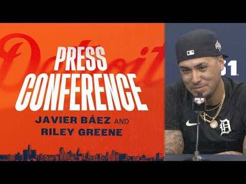 Postseason Press Conference: Riley Greene and Javier Báez on ALDS Game 4 Win | 10/8/25
