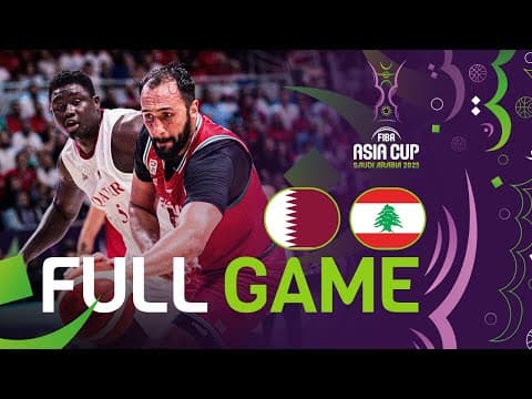 Group Phase | Qatar v Lebanon | Full Basketball Game | FIBA Asia Cup 2025