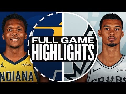 PACERS at SPURS | FULL GAME HIGHLIGHTS | October 17, 2025