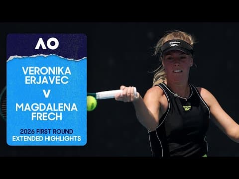 Veronika Erjavec v Magdalena Frech Extended Highlights | Australian Open 2026 First Round
