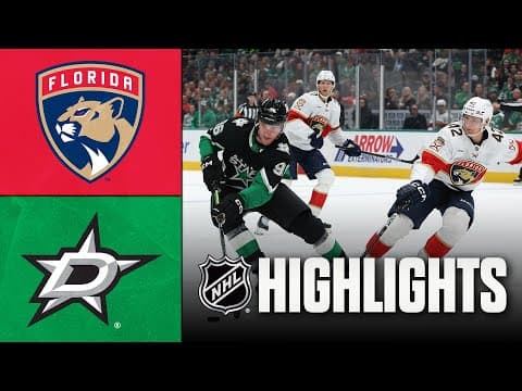 Panthers vs. Stars | NHL Highlights | December 13, 2025