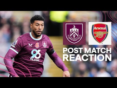 Josh Laurent On A Tough Afternoon At Turf Moor | REACTION | Burnley 0-2 Arsenal