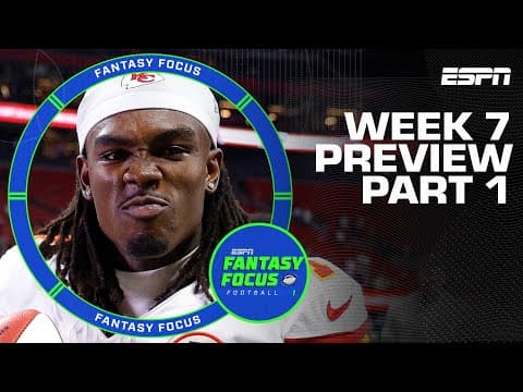 Week 7 Start or Sits: Players you Should TRUST in Your Lineup | Fantasy Focus 🏈
