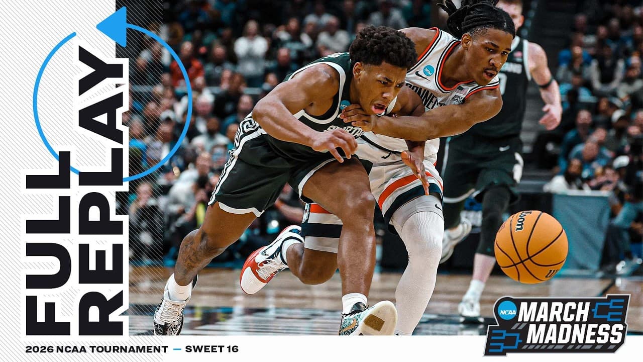 UConn vs. Michigan State: 2026 NCAA men's Sweet 16 | FULL REPLAY