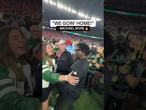 Michael Irvin was HYPED 🍿