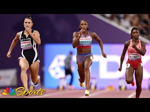 Melissa Jefferson-Wooden dominates opening heat to clinch 100m semifinal spot at Worlds | NBC Sports