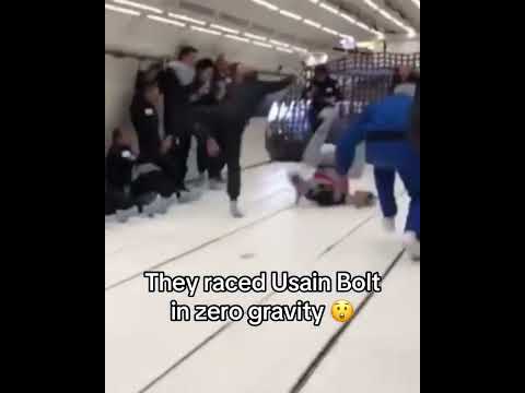 Running in zero gravity must feel cool 👀 (via @Usianbolt/IG)