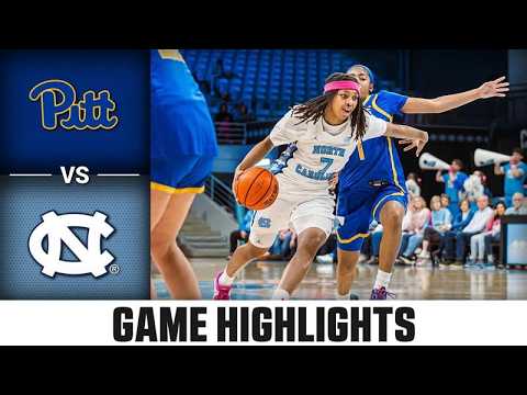 Pitt vs. North Carolina Highlights | 2025-26 ACC Women's Basketball
