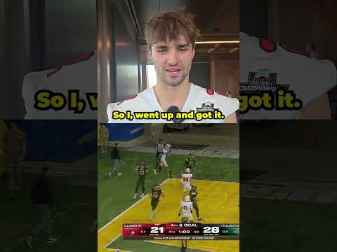 Illinois State's Daniel Sobkowicz breaks down all of his playoff TDs 🏈 #shorts