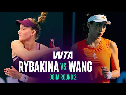 Elena Rybakina vs. Xinyu Wang | 2026 Doha Round 2 | WTA Match Highlights