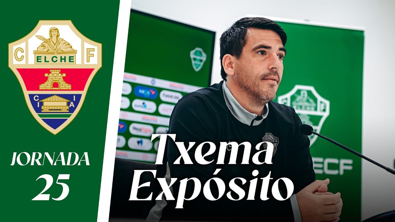 RUEDA DE PRENSA | Txema Expósito habla sobre el Levante UD B - Elche CF Femenino | Jornada 25