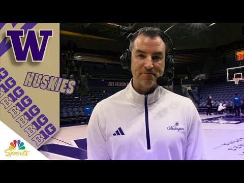 Energy is shifting for Danny Sprinkle, Washington Huskies | Big Ten Basketball on NBC Sports