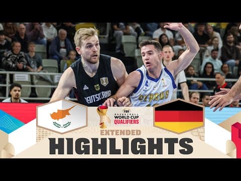 Cyprus 🇨🇾 v Germany 🇩🇪 | Extended Highlights | FIBA Basketball World Cup 2027 European Qualifiers