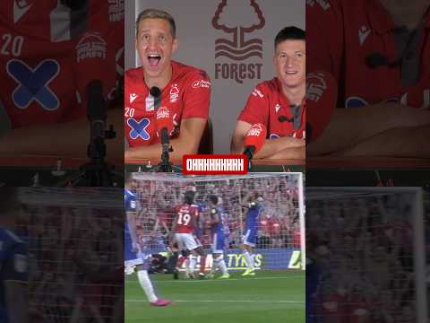 Michael Dawson reacting to his first goal after returning to Forest in 2018. 😅