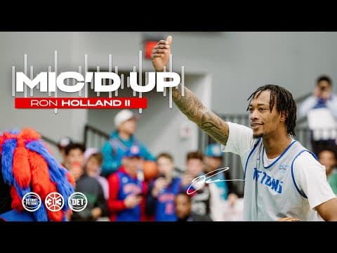 Be Careful, Ron Holland Is Mic'd Up