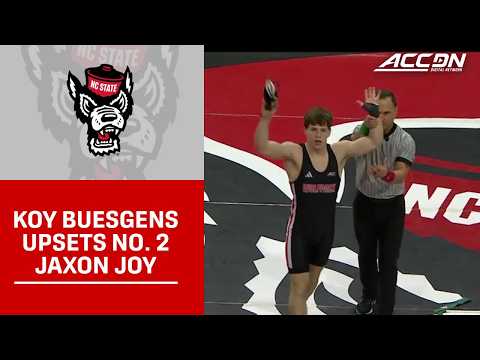 NC State's Koy Buesgens Upsets No. 2 Jaxon Joy