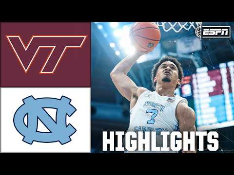 Virginia Tech Hokies vs. North Carolina Tar Heels | Full Game Highlights | ESPN College Basketball