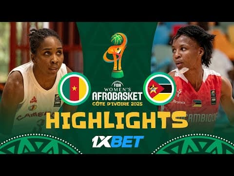 Cameroon 🇨🇲 vs Mozambique 🇲🇿 | 1XBET Highlights | #AfroBasketWomen 2025