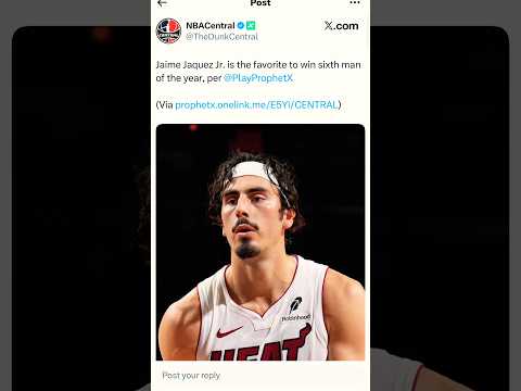 Jamie Jaquez Jr is the FAVORITE to win 6th Man of the year! #nba #fyp #shorts #trending