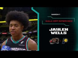 Jaylen Wells Walk off Interview | Grizzlies vs. Pacers