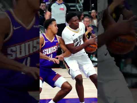 Derik Queen spins to the rack #pelicans #suns #highlights