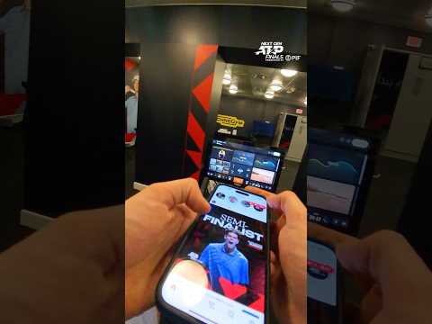 See through the lens of semifinalist Alex Blockx 📸 #NextGenATPFinals