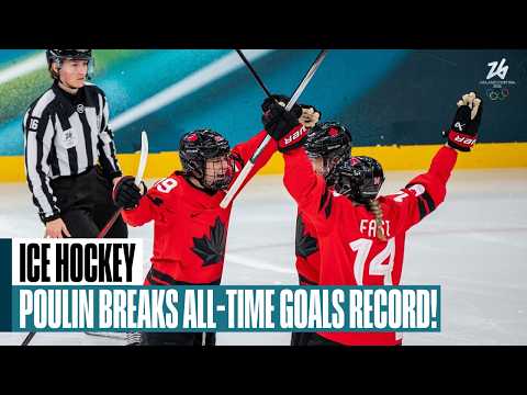 Marie-Philip Poulin breaks all-time Olympic goals record