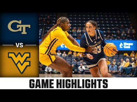 Georgia Tech vs. West Virginia | 2025-26 ACC Women's Basketball