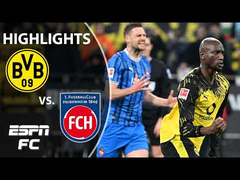 A BATTLE ⚔️ Borussia Dortmund vs. Heidenheim | Bundesliga Highlights | ESPN FC