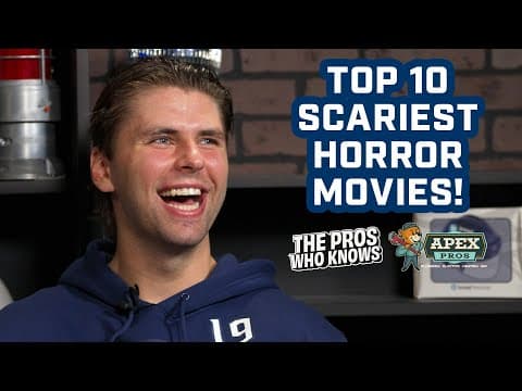 Adam Fantilli and Kent Johnson Guess the Top 10 SCARIEST Horror Movies! 🎃 | The Pros Who Knows