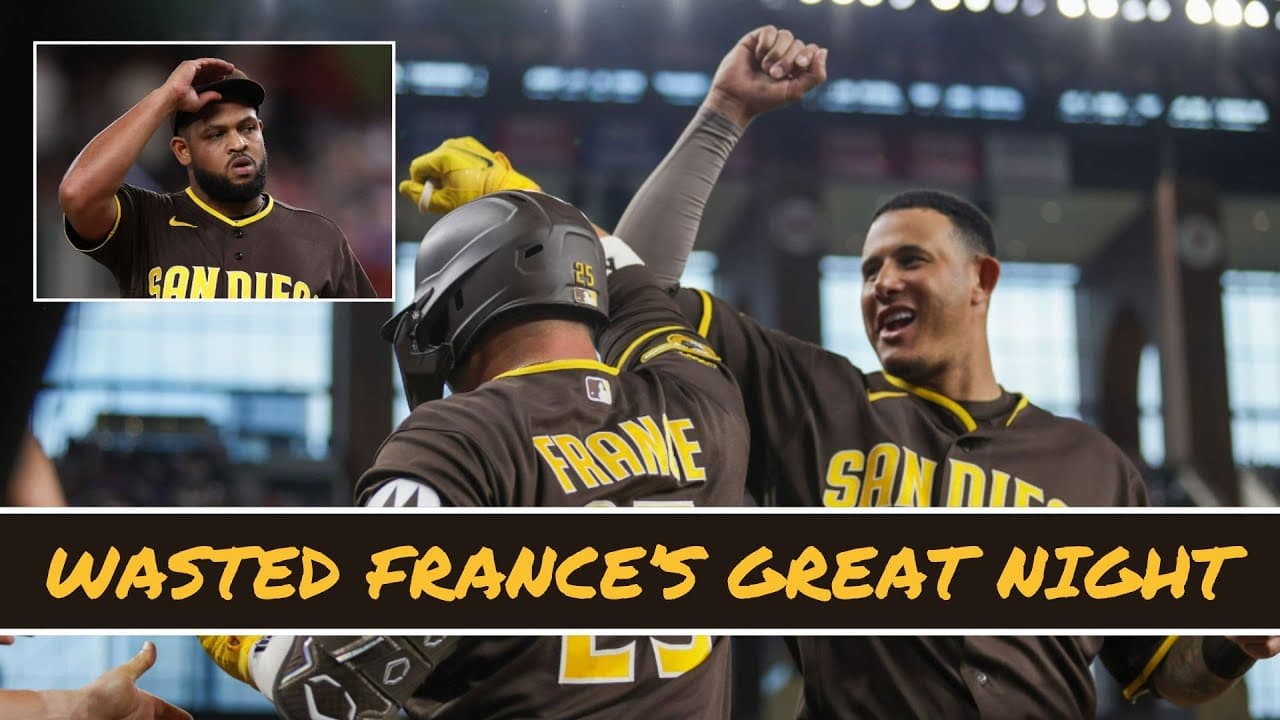 France drives in 5 but Padres lose to Rangers