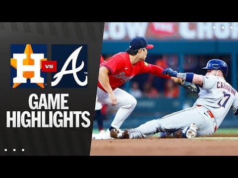 Astros vs. Braves Game Highlights (9/12/25) | MLB Highlights
