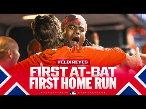First homer in his first MLB at-bat for Phillies rookie Felix Reyes vs. Chris Sale! | MLB Highlights