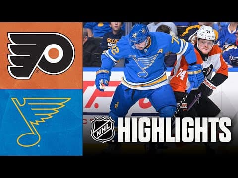 NHL Highlights | Flyers vs. Blues | November 14, 2025