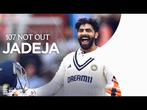 Century To Save The Test | Ravindra Jadeja Hits Unbeaten Ton | England v India