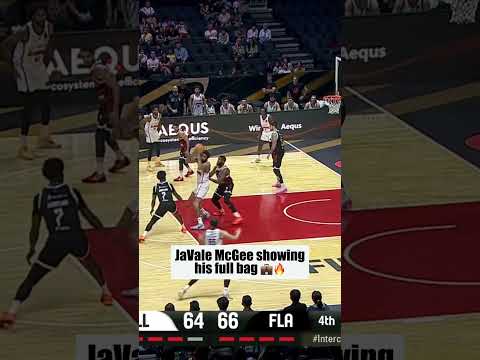 Watch JaVale McGee dominate with every move 💼💥 #IntercontinentalCup