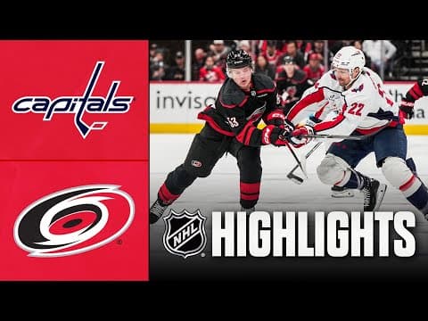 NHL Highlights | Capitals vs. Hurricanes | November 11, 2025